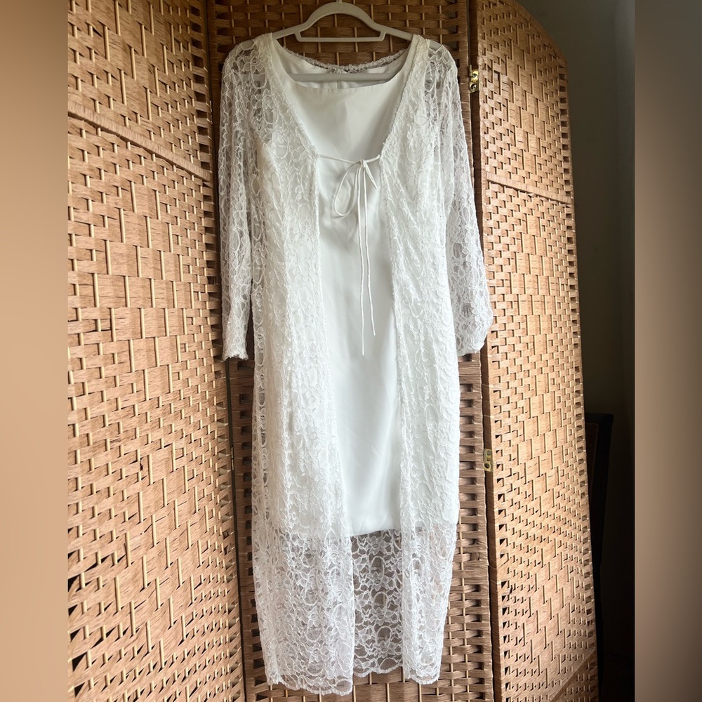 LanTing White two part wedding or other occasion dress. New with tags